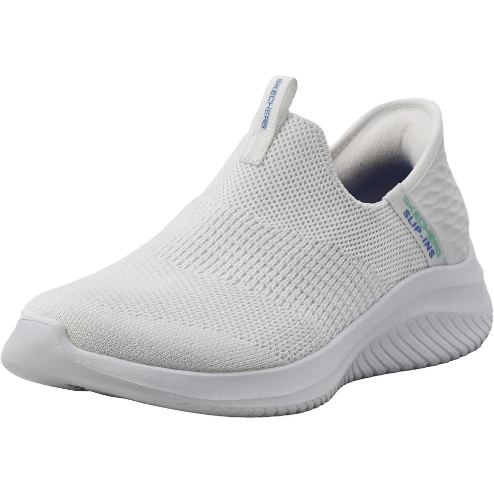 imageSkechers Womens Hands Free Slip Ins Ultra Flex 30 Smooth Step SneakerWhite