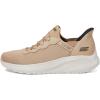 Skechers Men’s Bobs Squad Chaos Hands Free Slip-ins Sneakers(Tan)