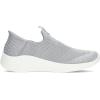 Skechers Women’s Hands Free Slip Ins Ultra Flex 3.0 Smooth Step Sneaker(Light Grey Knit Jersey Trim)