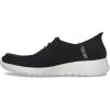 Skechers Womens Women’s Hands Free Slip-ins Go Walk Joy Moc Toe Casual Shoe(Black/White)