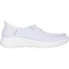 Skechers Womens Women’s Hands Free Slip-ins Go Walk Joy Moc Toe Casual Shoe(White/Silver)