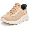 Skechers Men’s Bobs Squad Chaos Hands Free Slip-ins Sneakers(Tan)