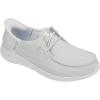 Skechers Womens Women’s Hands Free Slip-ins Go Walk Joy Moc Toe Casual Shoe(White-silver)
